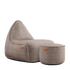 Canvas Lounge Chair & Pouf | Canvas Lounge Chair & Pouf - Canvas Sand | SACKit
