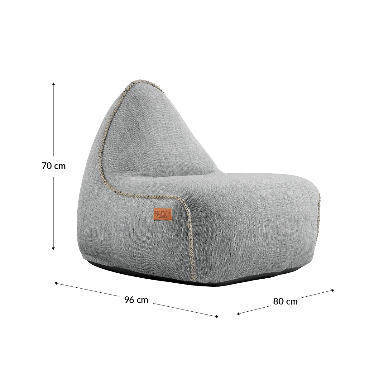 Cobana Lounge Chair & Pouf | Cobana Lounge Chair & Pouf - Cobana Sand Melange | SACKit