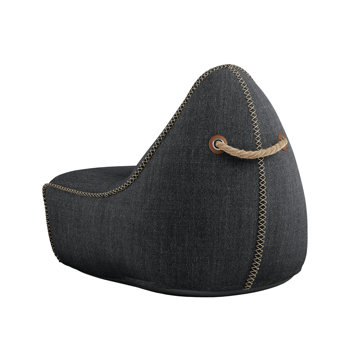 Cobana Lounge Chair & Pouf | Cobana Lounge Chair & Pouf - Cobana Black | SACKit