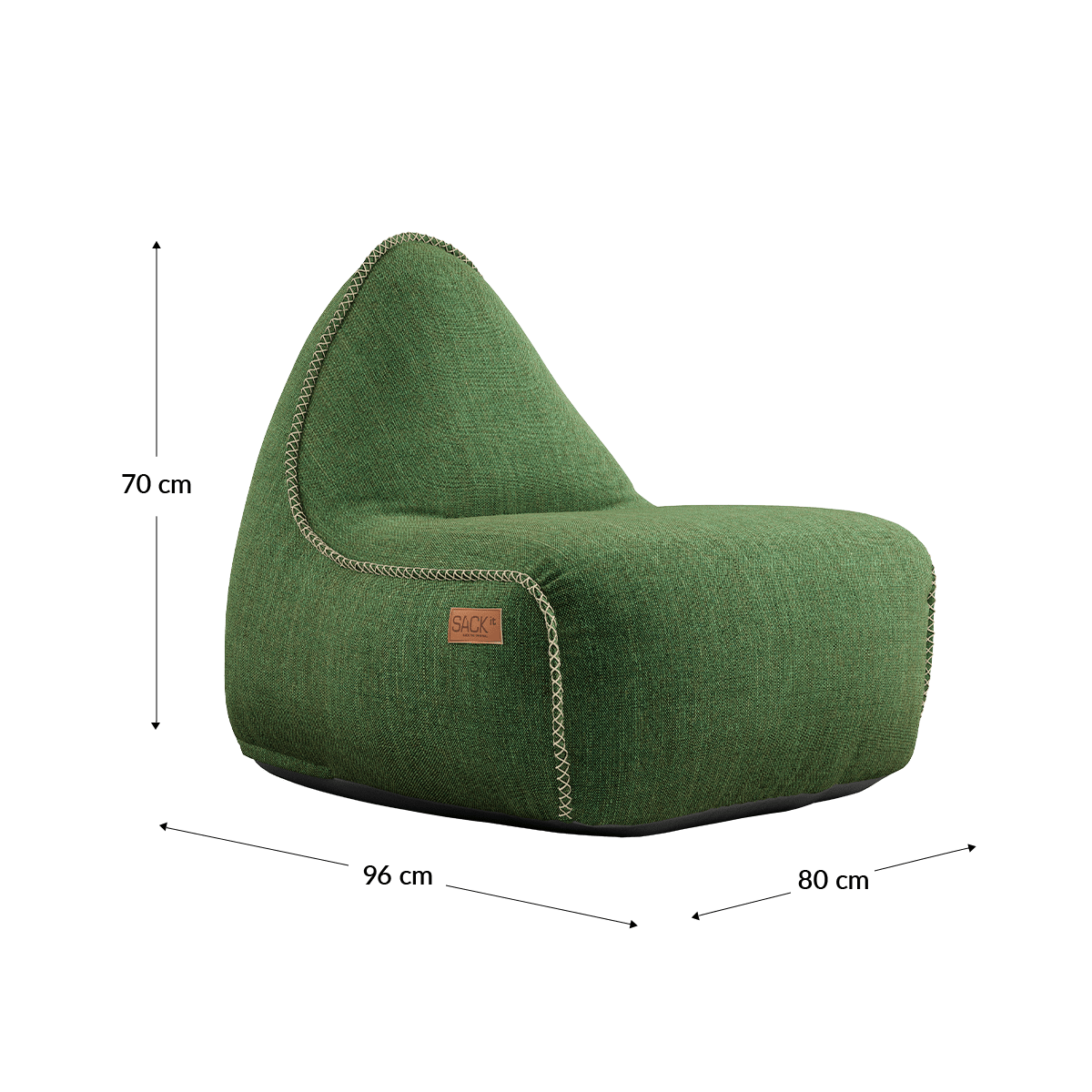Cobana Lounge Chair & Pouf | Cobana Lounge Chair & Pouf - Cobana Green | SACKit