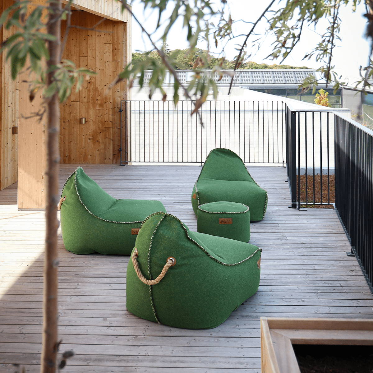 Cobana Lounge Chair & Pouf | Cobana Lounge Chair & Pouf - Cobana Green | SACKit