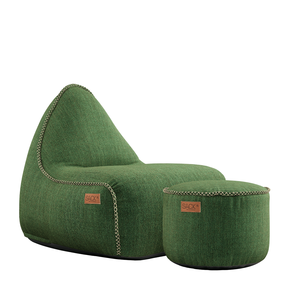 Cobana Lounge Chair & Pouf | Cobana Lounge Chair & Pouf - Cobana Green | SACKit