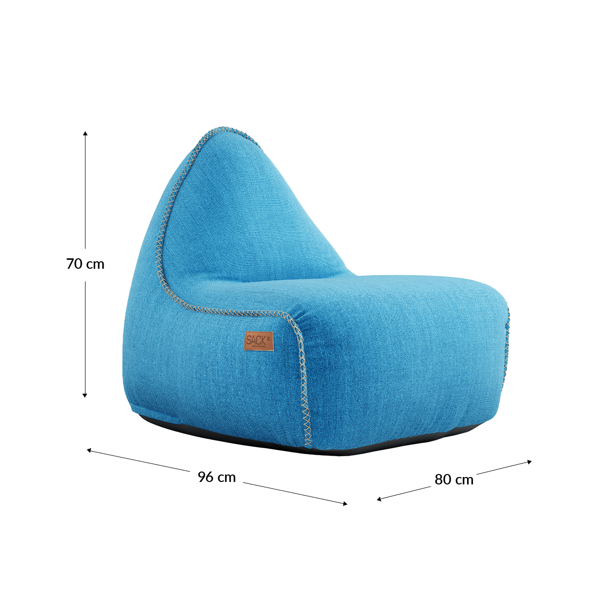 Cobana Lounge Chair & Pouf | Cobana Lounge Chair & Pouf - Cobana Turkis | SACKit