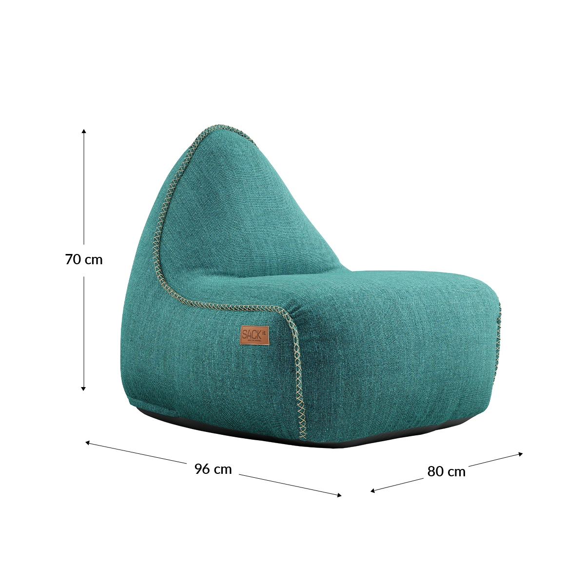 Cobana Lounge Chair og puf i gråt slidstærkt og vandafvisende stof med formstabilt design.