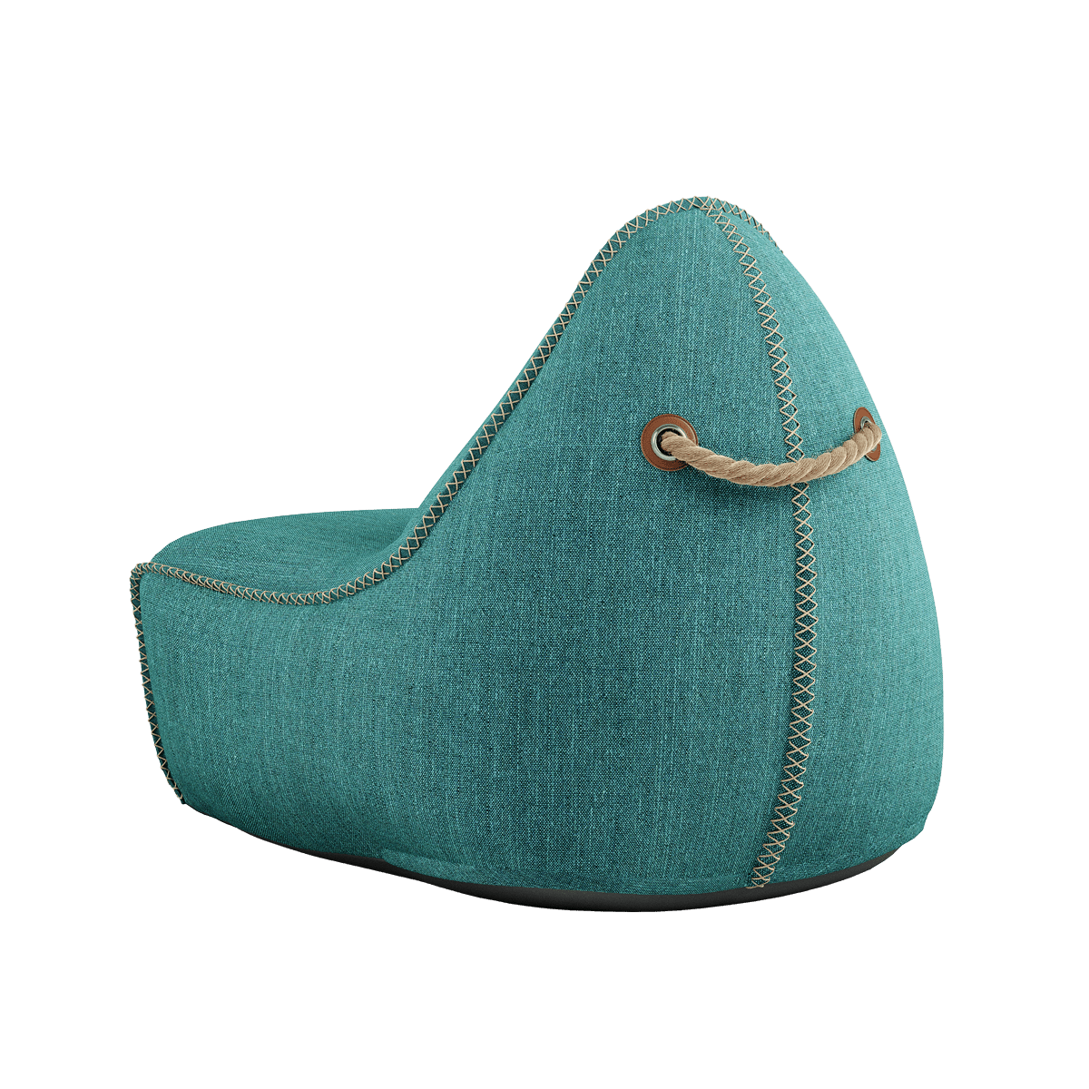 Cobana Lounge Chair & Pouf | Cobana Lounge Chair & Pouf - Cobana Petrol Melange | SACKit