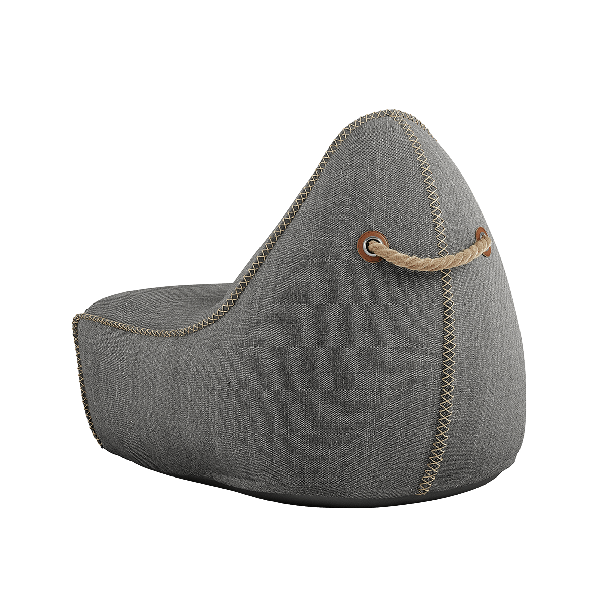 Cobana Lounge Chair & Pouf | Cobana Lounge Chair & Pouf - Cobana Grey | SACKit