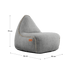 Cobana Lounge Chair & Pouf | Cobana Lounge Chair & Pouf - Cobana Grey | SACKit