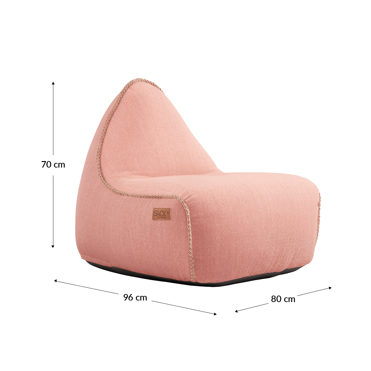Cobana Lounge Chair & Pouf | Cobana Lounge Chair & Pouf - Cobana Rose | SACKit