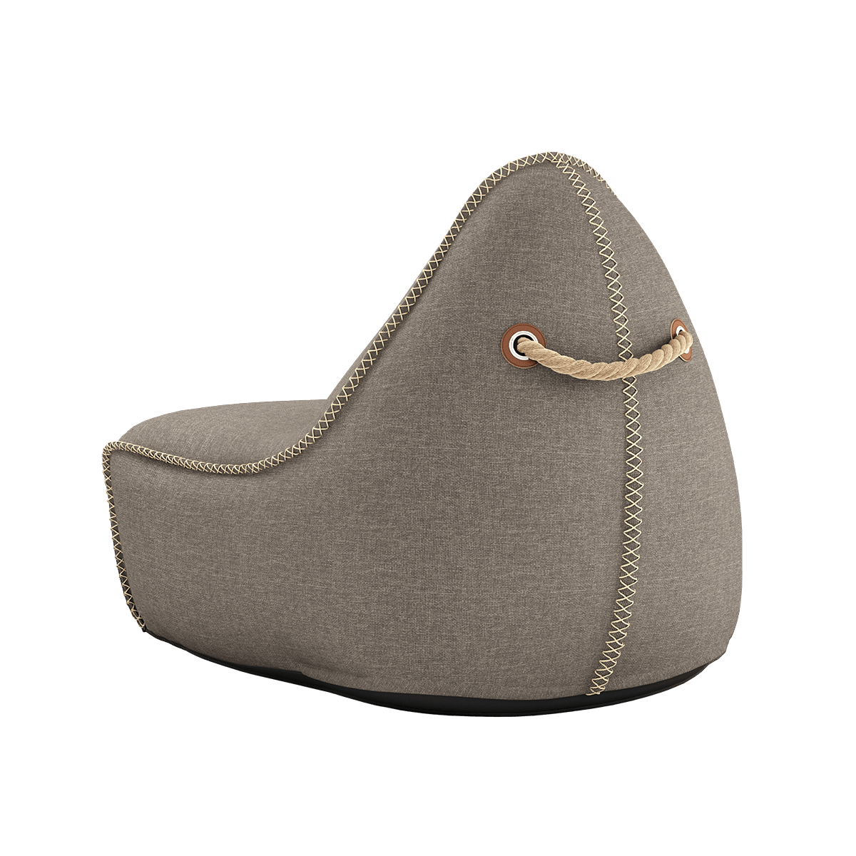 Cobana Lounge Chair & Pouf | Cobana Lounge Chair & Pouf - Cobana Taupe | SACKit
