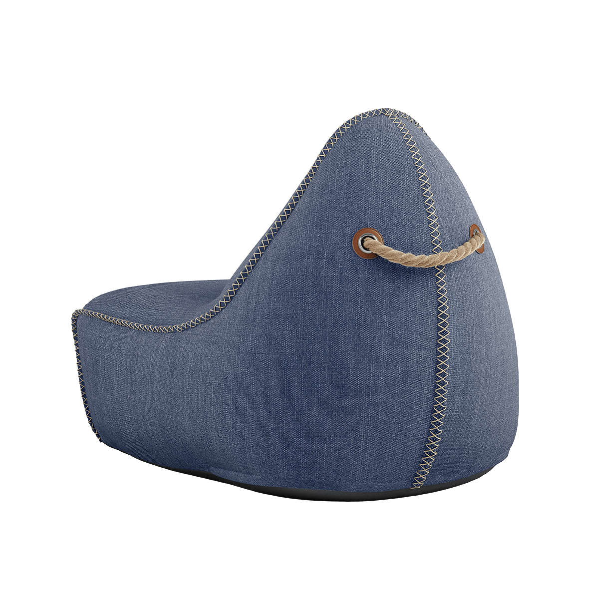Cobana Lounge Chair & Pouf | Cobana Lounge Chair & Pouf - Kirra Indigo | SACKit