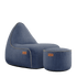 Cobana Lounge Chair & Pouf | Cobana Lounge Chair & Pouf - Kirra Indigo | SACKit