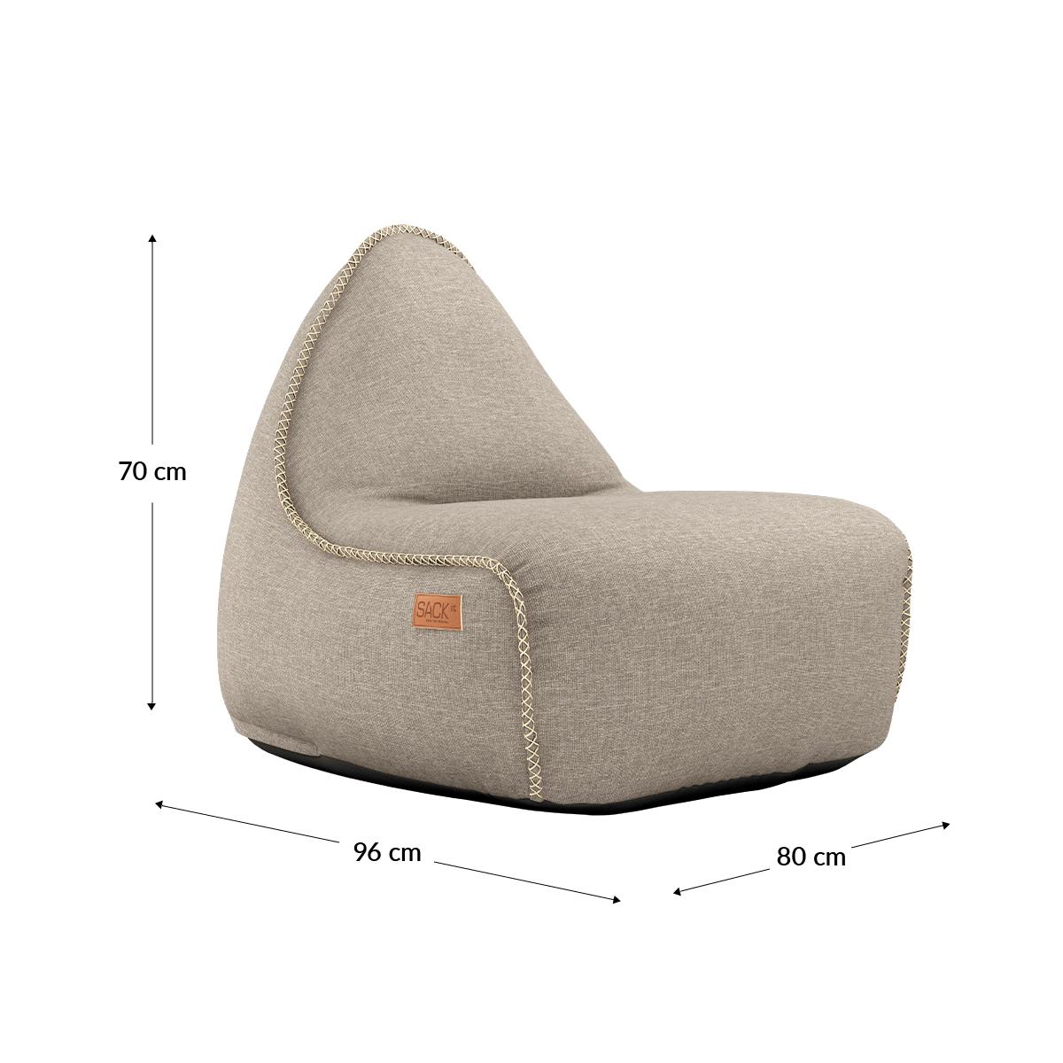 Cobana Lounge Chair & Pouf | Cobana Lounge Chair & Pouf - Kirra Sand | SACKit