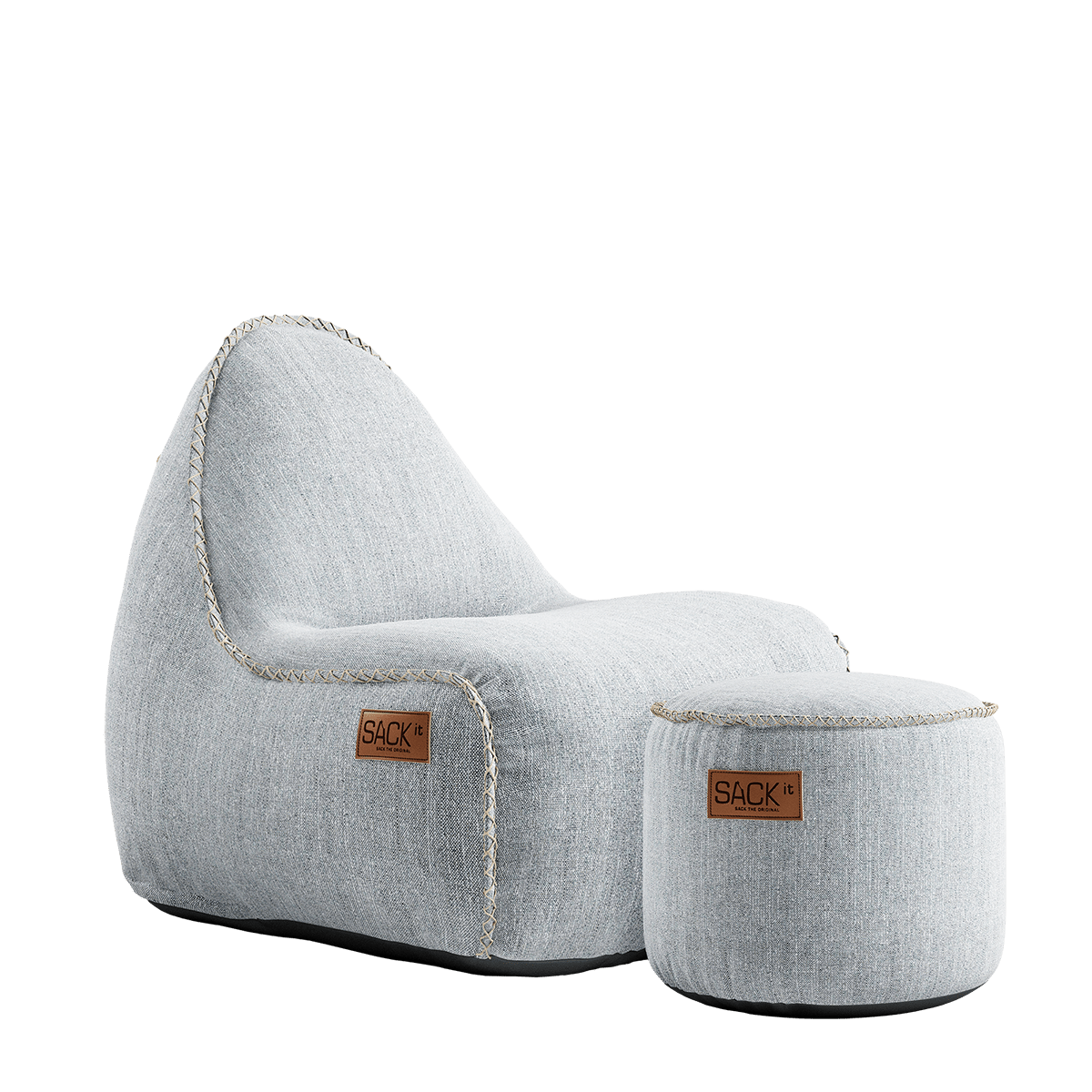 Cobana Junior Lounge Chair & Pouf | Cobana Junior Lounge Chair & Pouf - Cobana Sand Melange | SACKit
