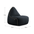 Cura Lounge Chair & Pouf | Cura Lounge Chair & Pouf - Cura Black | SACKit