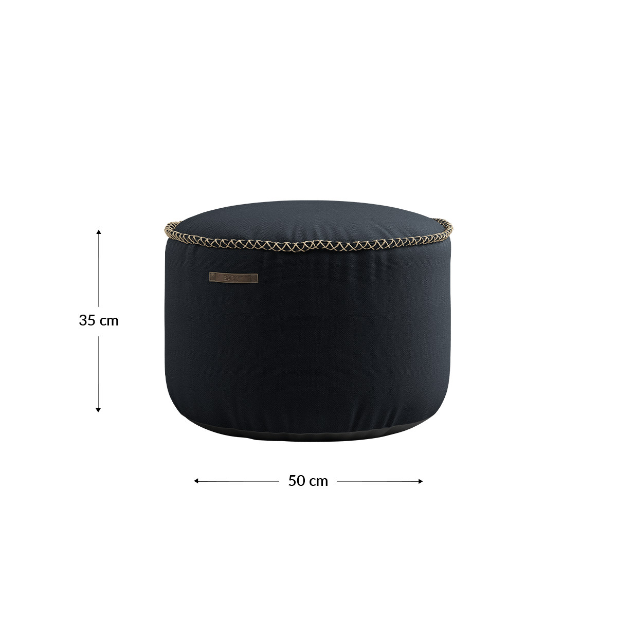 Cura Lounge Chair & Pouf | Cura Lounge Chair & Pouf - Cura Black | SACKit