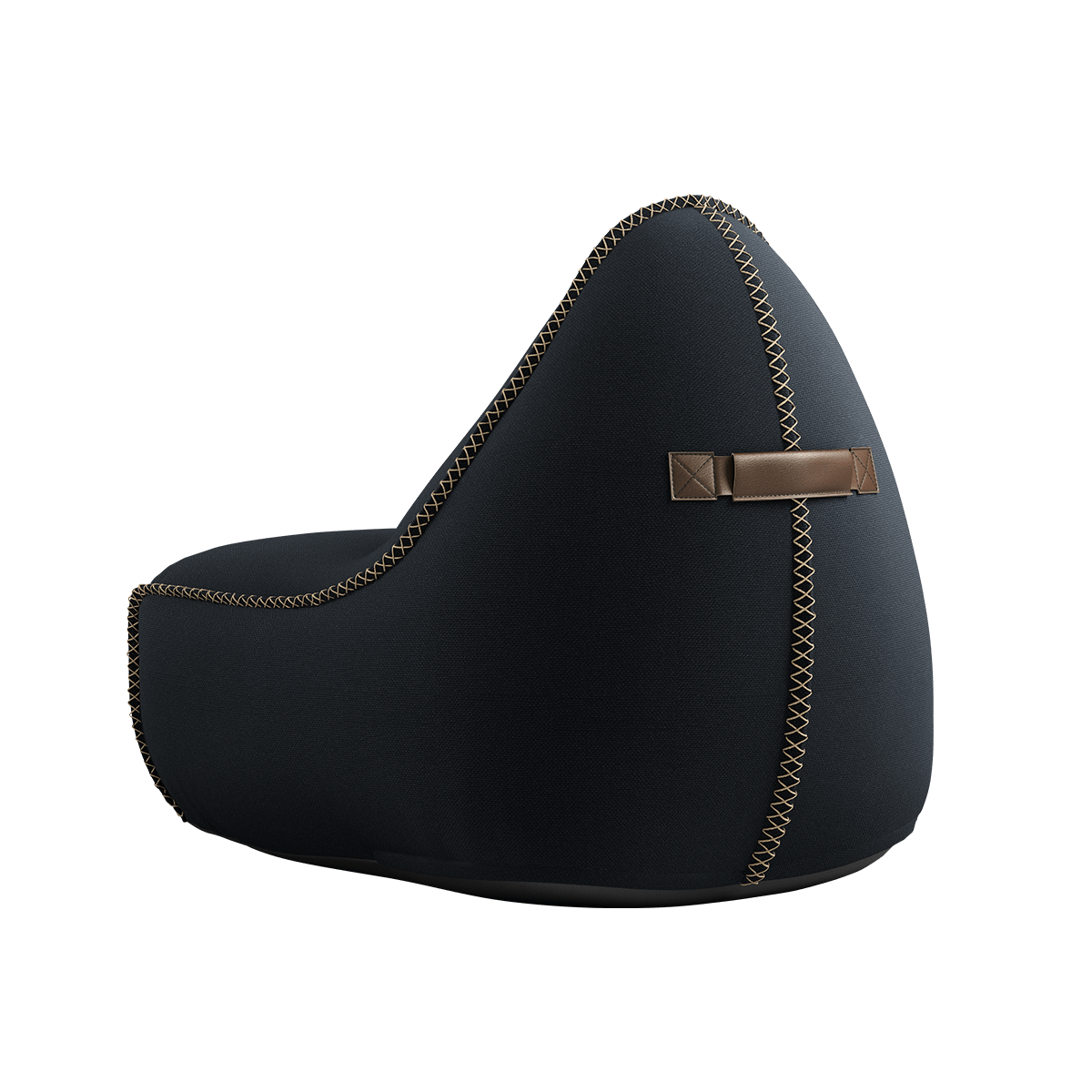 Cura Lounge Chair & Pouf | Cura Lounge Chair & Pouf - Cura Black | SACKit