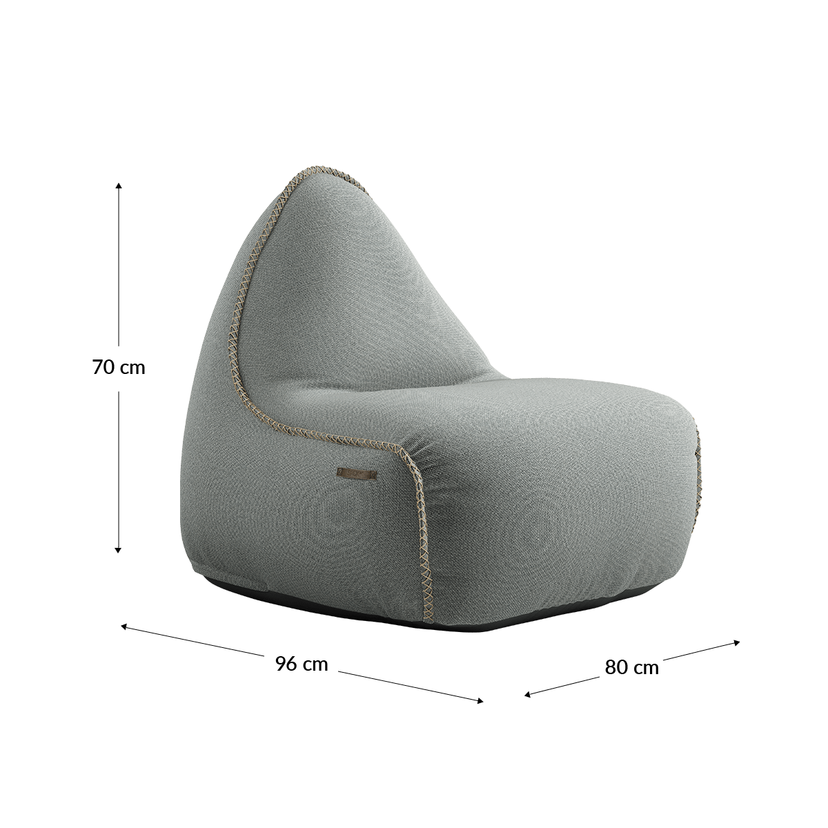 Cura Lounge Chair & Pouf | Cura Lounge Chair & Pouf - Cura Grey | SACKit