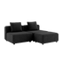 Cobana Lounge Sofa - 2 seater | Cobana Lounge Sofa - 2 seater - Cobana Black Uden armlæn Med puf | SACKit