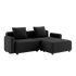 Cobana Lounge Sofa - 2 seater | Cobana Lounge Sofa - 2 seater - Cobana Black Med armlæn Med puf | SACKit