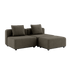 Cobana Lounge Sofa - 2 seater | Cobana Lounge Sofa - 2 seater - Cobana Brown Uden armlæn Med puf | SACKit