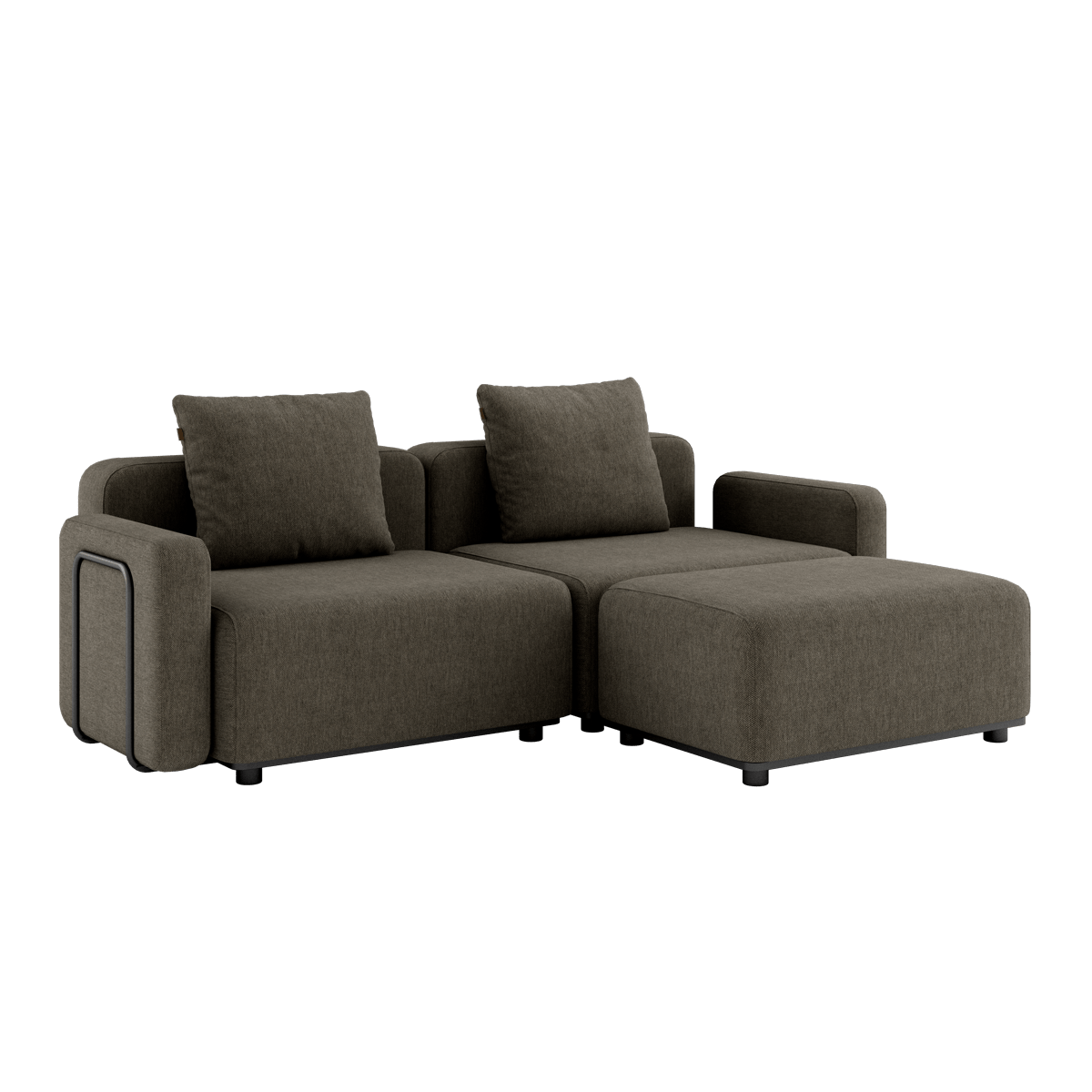 Cobana Lounge Sofa - 2 seater | Cobana Lounge Sofa - 2 seater - Cobana Brown Med armlæn Med puf | SACKit