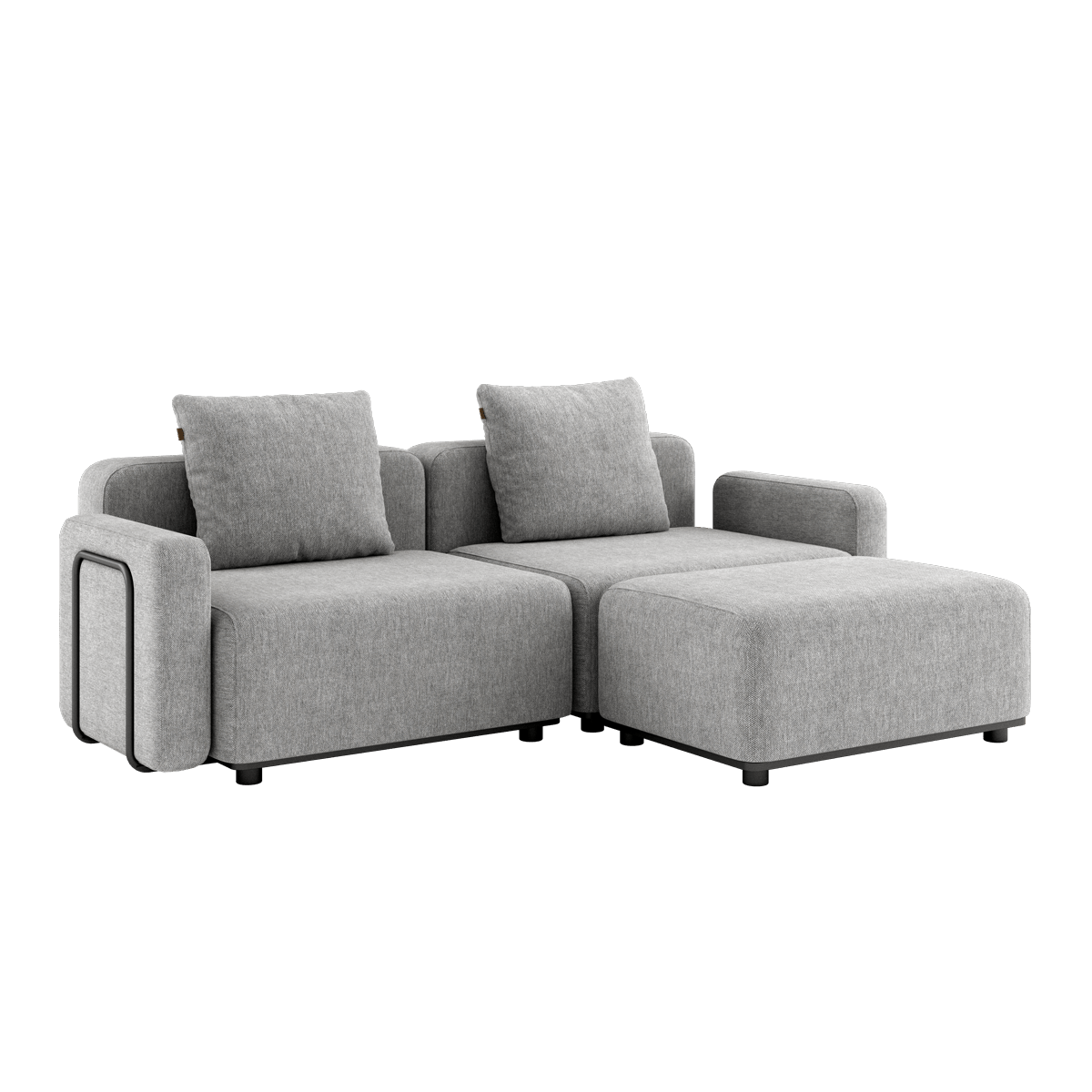 Cobana Lounge Sofa - 2 seater | Cobana Lounge Sofa - 2 seater - Cobana Sand Melange Med armlæn Med puf | SACKit