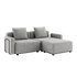 Cobana Lounge Sofa - 2 seater | Cobana Lounge Sofa - 2 seater - Cobana Sand Melange Med armlæn Med puf | SACKit