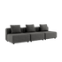 Cobana Lounge Sofa - 3 seater | Cobana Lounge Sofa - 3 seater - Cobana Grey Uden armlæn Uden puf | SACKit