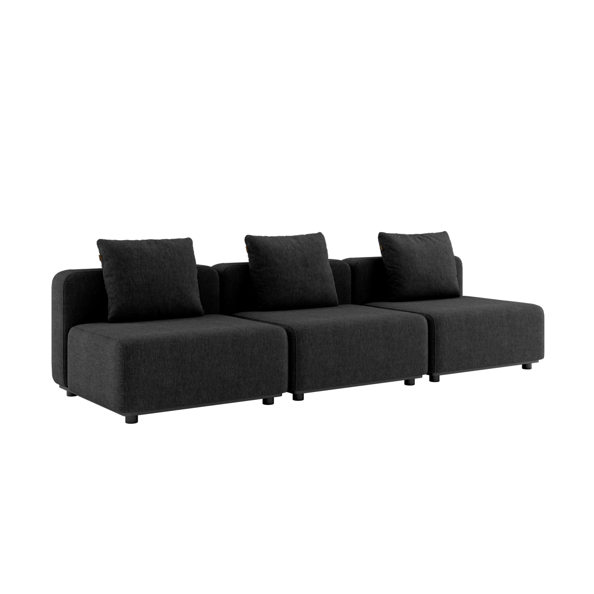 Cobana Lounge Sofa - 3 seater | Cobana Lounge Sofa - 3 seater - Cobana Black Uden armlæn Uden puf | SACKit