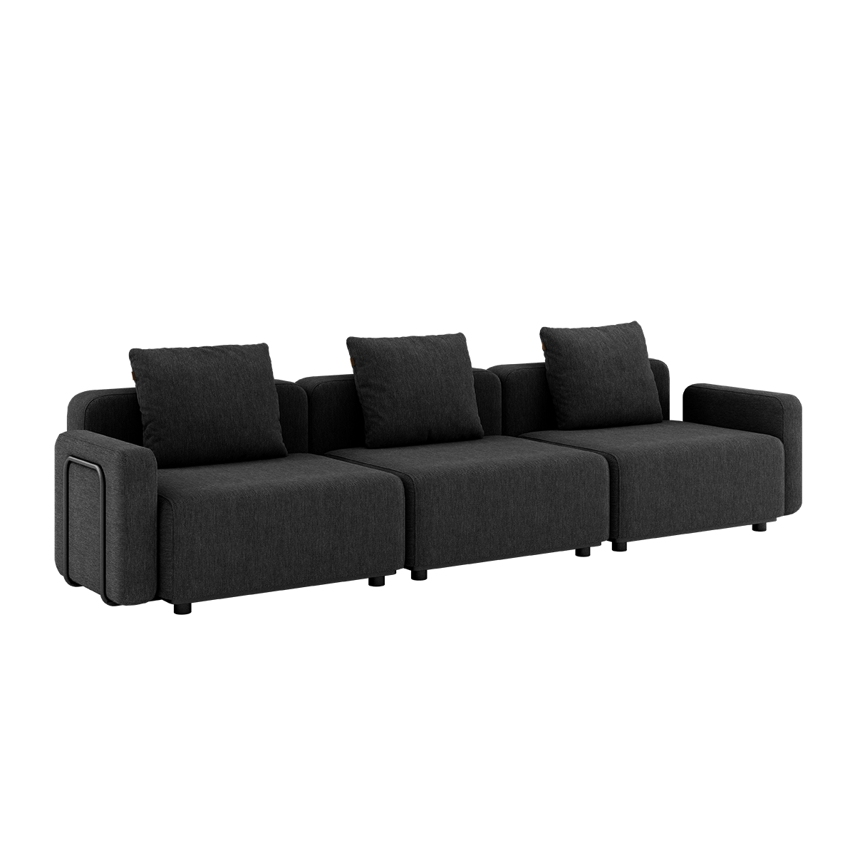 Cobana Lounge Sofa - 3 seater | Cobana Lounge Sofa - 3 seater - Cobana Black Med armlæn Uden puf | SACKit
