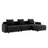 Cobana Lounge Sofa - 3 seater | Cobana Lounge Sofa - 3 seater - Cobana Black Med armlæn Med puf | SACKit