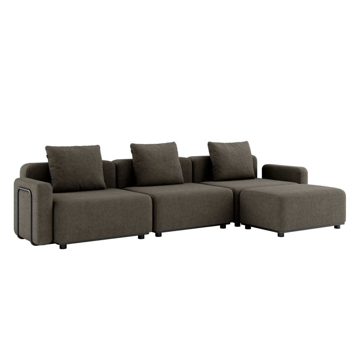Cobana Lounge Sofa - 3 seater | Cobana Lounge Sofa - 3 seater - Cobana Brown Med armlæn Med puf | SACKit