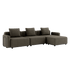 Cobana Lounge Sofa - 3 seater | Cobana Lounge Sofa - 3 seater - Cobana Brown Med armlæn Med puf | SACKit