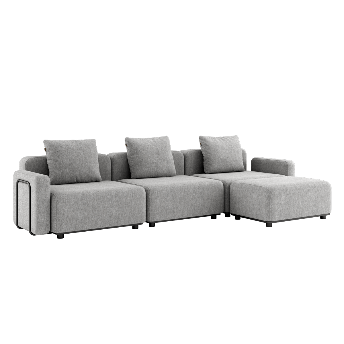 Cobana Lounge Sofa - 3 seater | Cobana Lounge Sofa - 3 seater - Cobana Sand Melange Med armlæn Med puf | SACKit