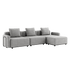 Cobana Lounge Sofa - 3 seater | Cobana Lounge Sofa - 3 seater - Cobana Sand Melange Med armlæn Med puf | SACKit