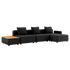 Cobana Lounge Sofa - 3 seater w/ Patio Storage Table | Cobana Lounge Sofa - 3 seater w/ Patio Storage Table - Cobana Black Med puf | SACKit