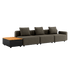 Cobana Lounge Sofa - 3 seater w/ Patio Storage Table | Cobana Lounge Sofa - 3 seater w/ Patio Storage Table - Cobana Brown Uden puf | SACKit