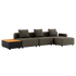 Cobana Lounge Sofa - 3 seater w/ Patio Storage Table | Cobana Lounge Sofa - 3 seater w/ Patio Storage Table - Cobana Brown Med puf | SACKit