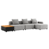 Cobana Lounge Sofa - 3 seater w/ Patio Storage Table | Cobana Lounge Sofa - 3 seater w/ Patio Storage Table - Cobana Sand Melange Med puf | SACKit