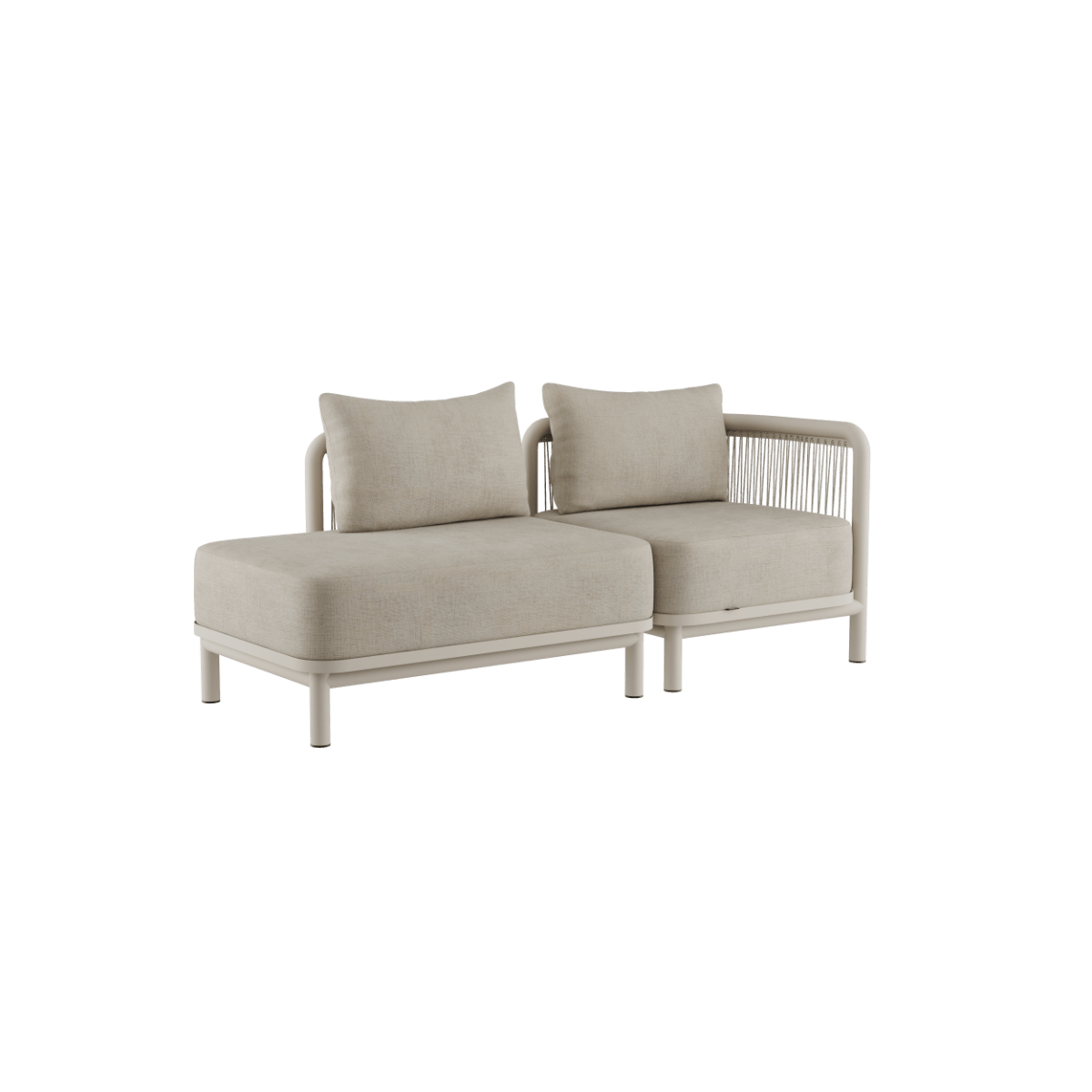 Kirra Lounge Sofa - 2 seater w/ open end | Kirra Lounge Sofa - 2 seater w/ open end - Kirra Sand Højre | SACKit