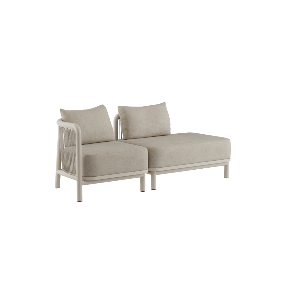Kirra Lounge Sofa - 2 seater w/ open end | Kirra Lounge Sofa - 2 seater w/ open end - Kirra Sand Venstre | SACKit