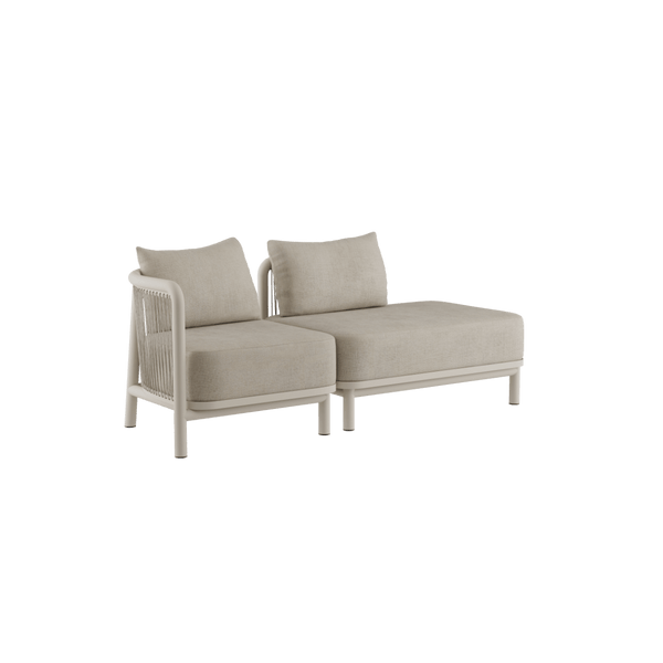 Kirra Lounge Sofa - 2 seater w/ open end | Kirra Lounge Sofa - 2 seater w/ open end - Kirra Sand Venstre | SACKit