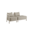 Kirra Lounge Sofa - 2 seater w/ open end | Kirra Lounge Sofa - 2 seater w/ open end - Kirra Sand Venstre | SACKit