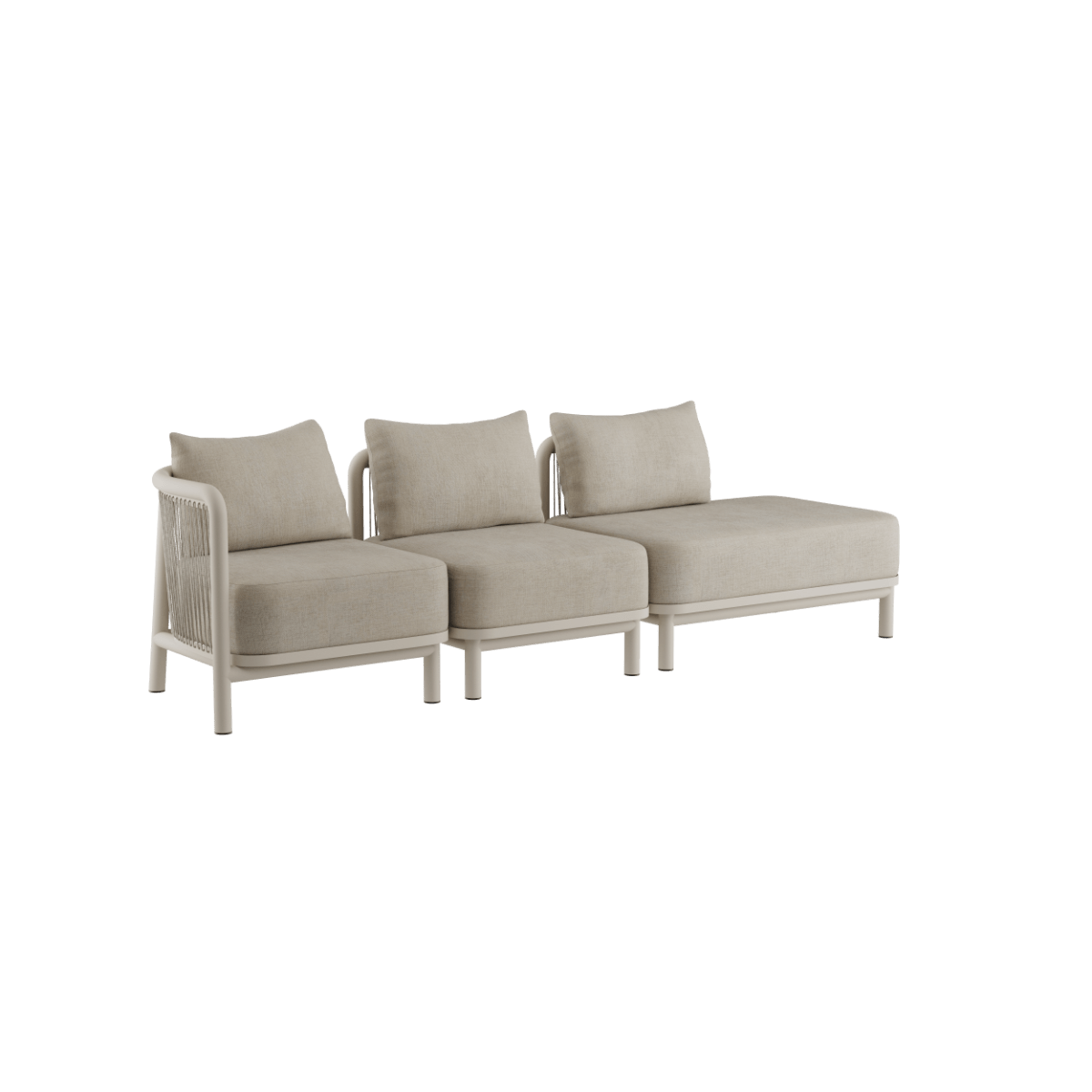 Kirra Lounge Sofa - 3 seater w/ open end | Kirra Lounge Sofa - 3 seater w/ open end - Kirra Sand Venstre | SACKit