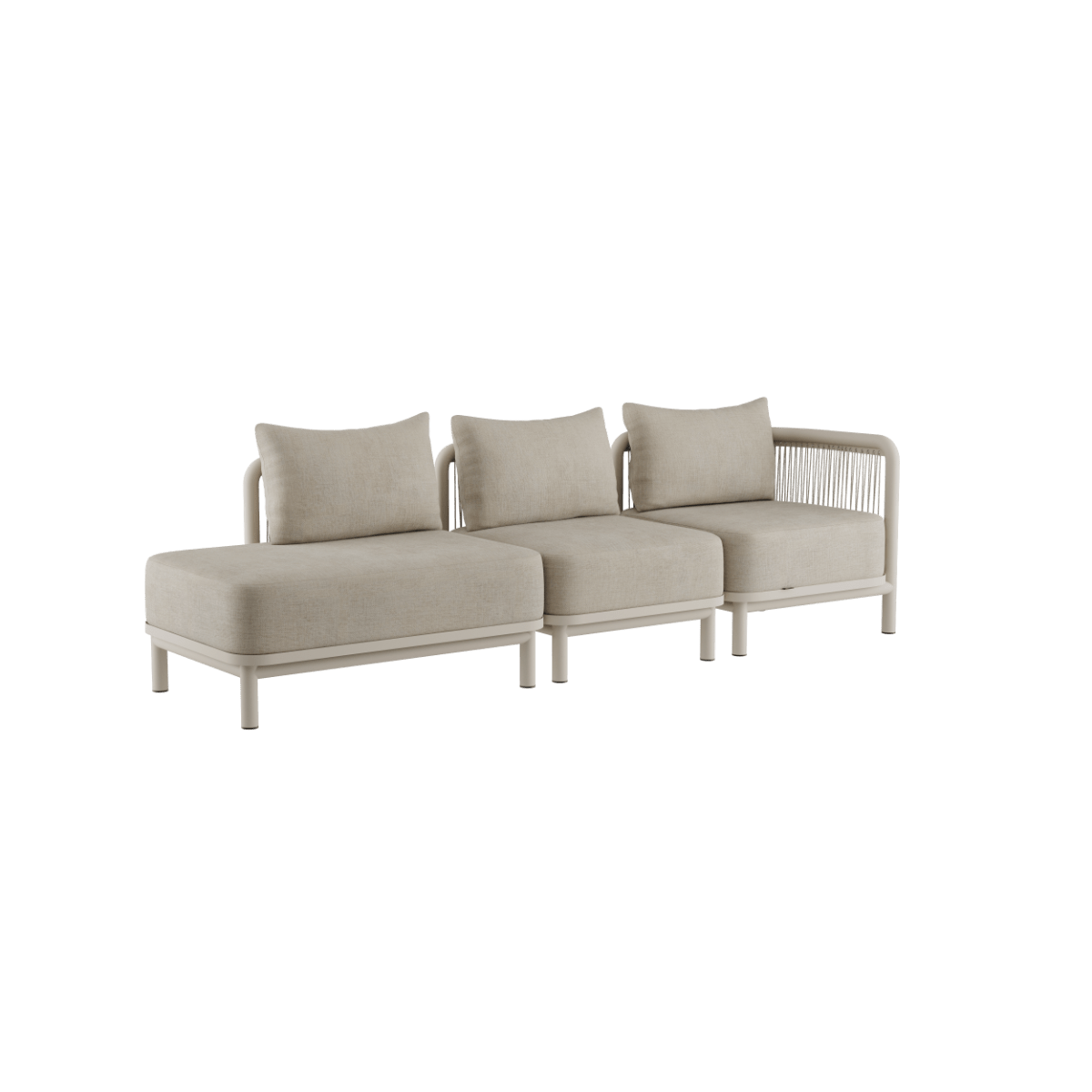 Kirra Lounge Sofa - 3 seater w/ open end | Kirra Lounge Sofa - 3 seater w/ open end - Kirra Sand Højre | SACKit
