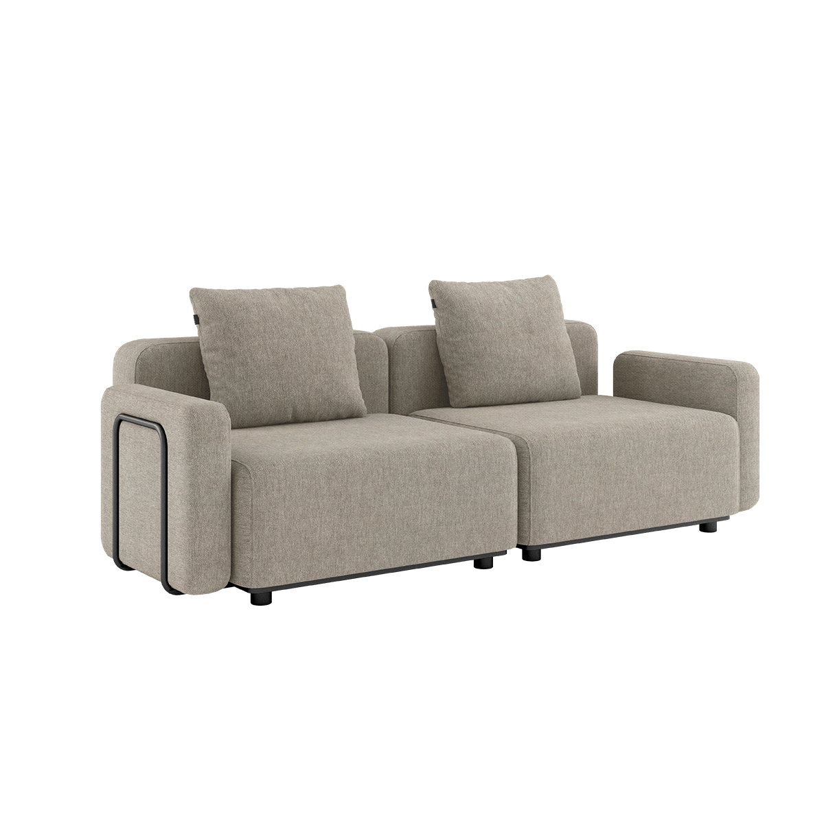 Cobana Lounge Sofa - 2 seater | Cobana Lounge Sofa - 2 seater - Kirra Sand Med armlæn Uden puf | SACKit