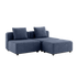Cobana Lounge Sofa - 2 seater | Cobana Lounge Sofa - 2 seater - Kirra Indigo Uden armlæn Med puf | SACKit