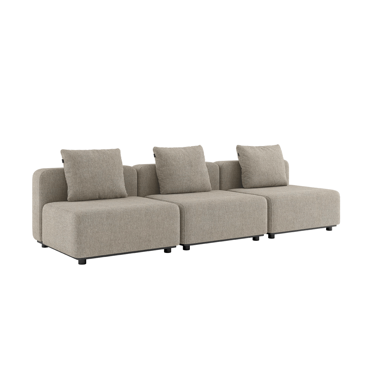 Cobana Lounge Sofa - 3 seater | Cobana Lounge Sofa - 3 seater - Kirra Sand Uden armlæn Uden puf | SACKit