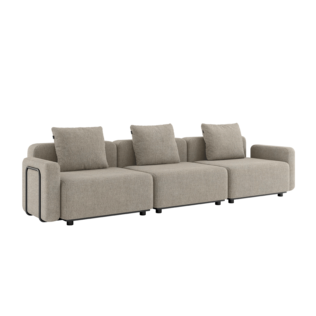 Cobana Lounge Sofa - 3 seater | Cobana Lounge Sofa - 3 seater - Kirra Sand Med armlæn Uden puf | SACKit