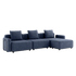 Cobana Lounge Sofa - 3 seater | Cobana Lounge Sofa - 3 seater - Kirra Indigo Med armlæn Med puf | SACKit